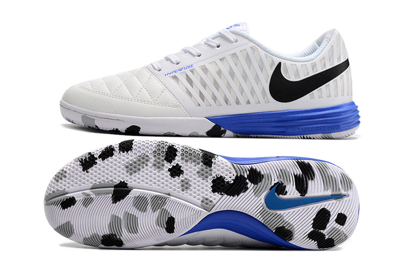 Chuteira Nike Lunar Gato II Futsal Branco/Azul