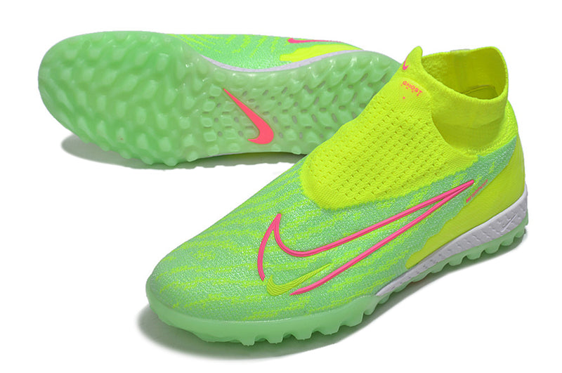 Chuteira Nike Phantom GX Pro Society Verde cano alto