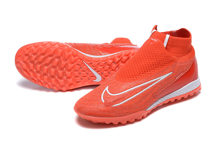 Chuteira Nike Phantom GX Pro Society Vermelho cano alto