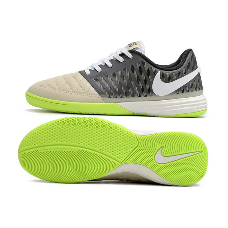 Chuteira Nike Lunar Gato II Futsal Cinza/verde