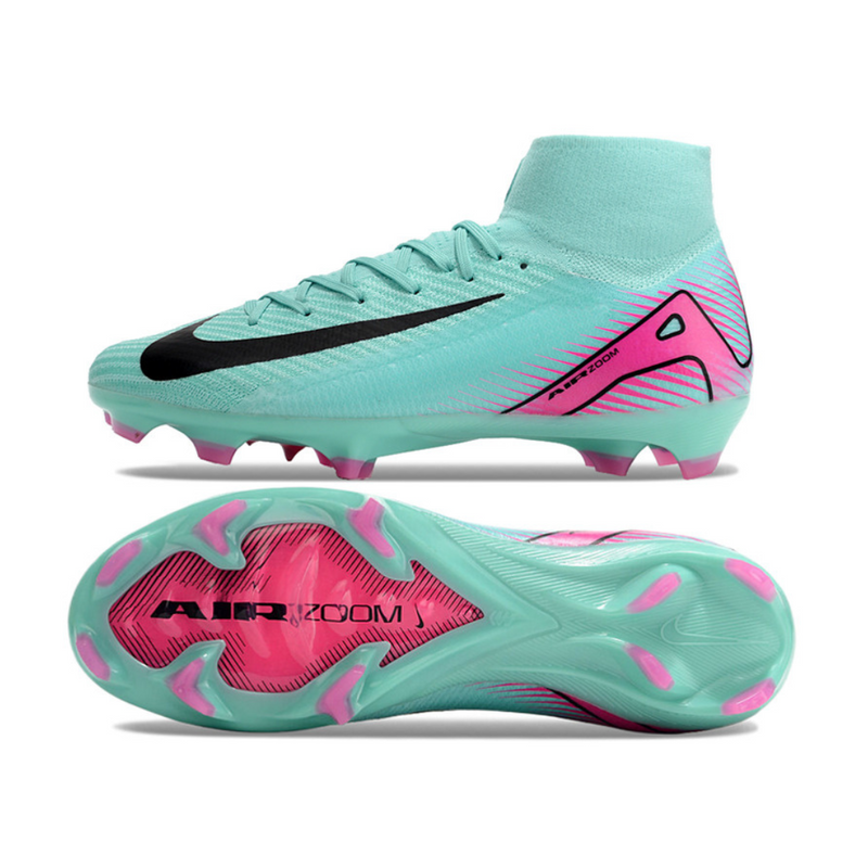 Chuteira Campo Nike Air Zoom Mercurial Superfly 16 Elite Azul/Rosa