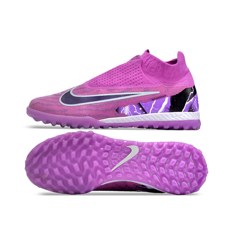 Chuteira Nike Phantom GX Pro Society Roxo cano alto