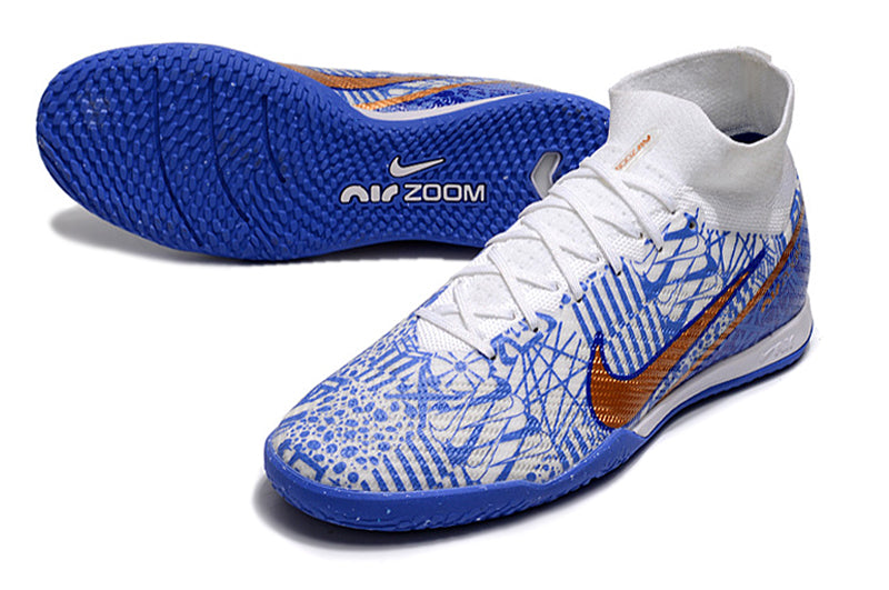 Chuteira de Futsal Nike Air Zoom Mercurial Superfly 9 Elite Azul CR7