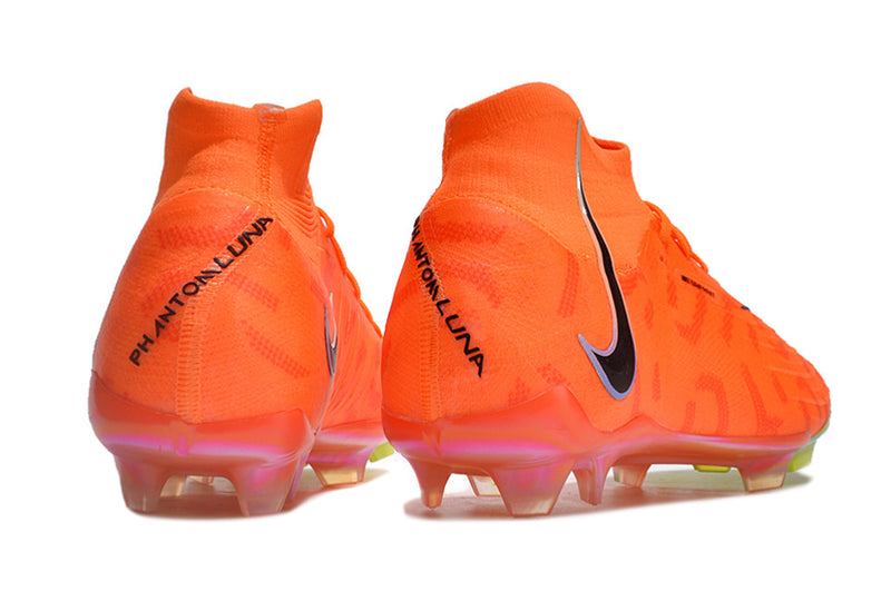 Chuteira de Campo NIKE Phantom Luna elite FG Laranja/Verde