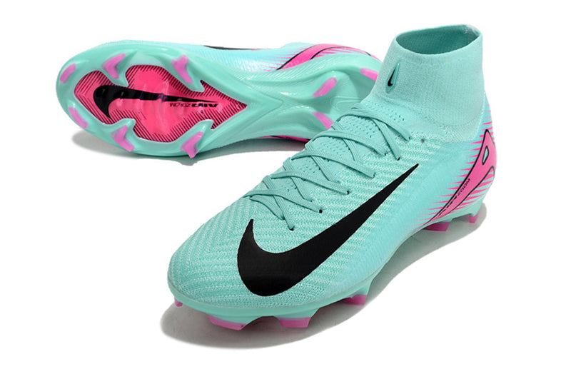 Chuteira Campo Nike Air Zoom Mercurial Superfly 16 Elite Azul/Rosa