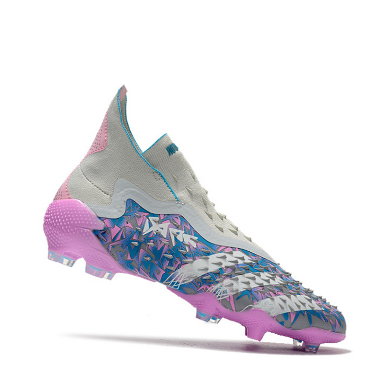 Chuteira Campo Adidas Predator Freak+  Rosa/Azul