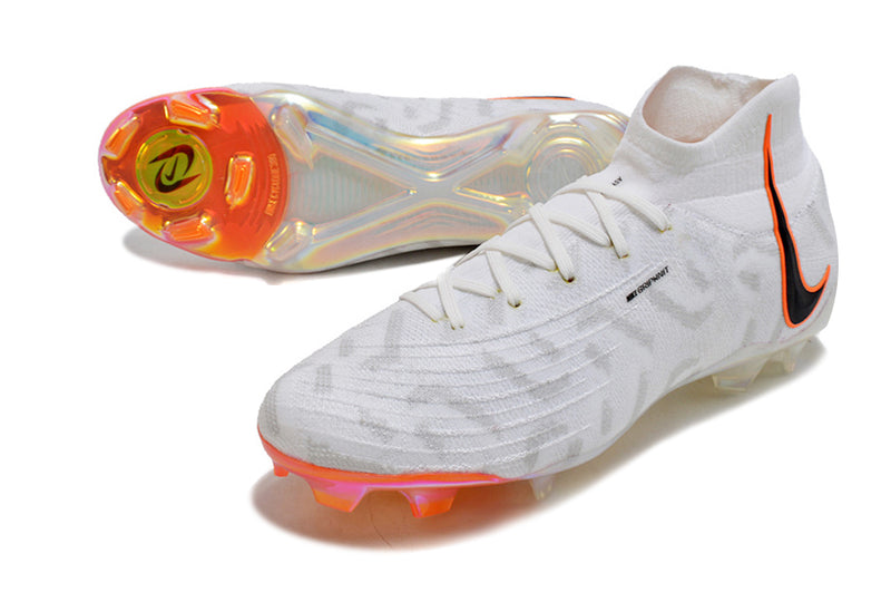 Chuteira de Campo NIKE Phantom Luna Elite FG Branco/Laranja