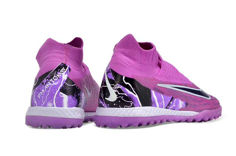 Chuteira Nike Phantom GX Pro Society Roxo cano alto