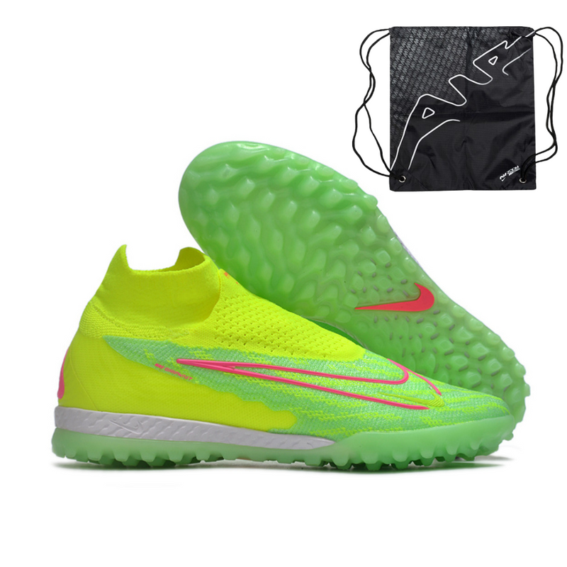 Chuteira Nike Phantom GX Pro Society Verde cano alto