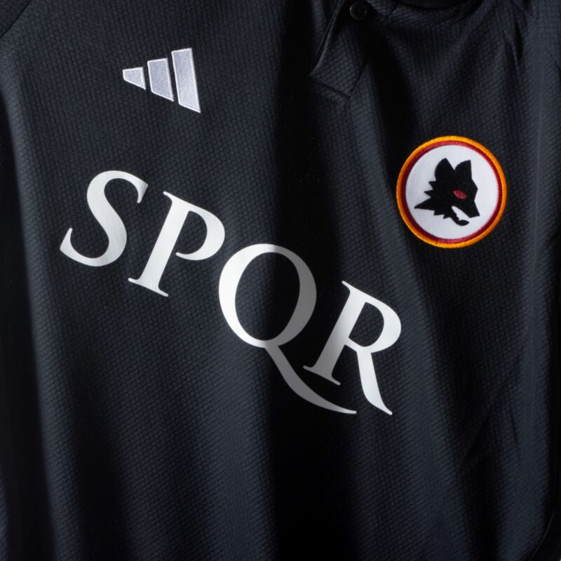 Camisa AS Roma 3rd n° 10 Patrocinador SPQR 2023-2024 (impressão oficial)