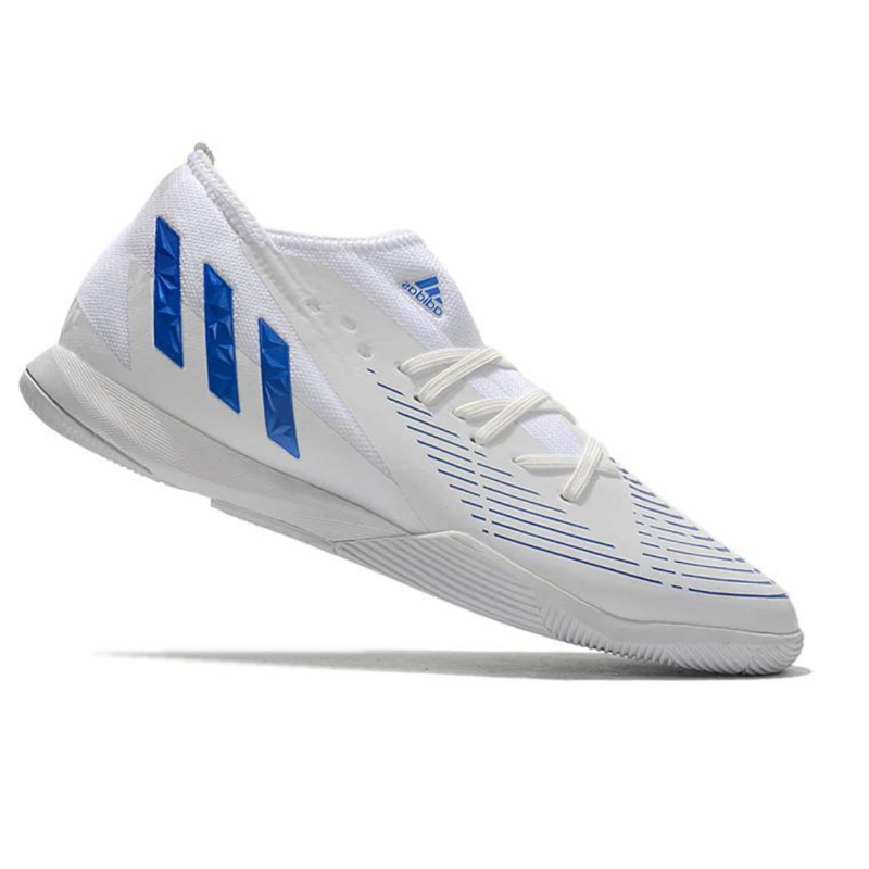Chuteira adidas Predator edge.3 Futsal Branco/Azul