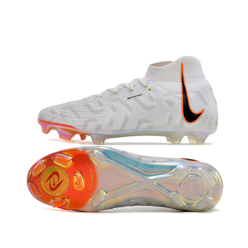 Chuteira de Campo NIKE Phantom Luna Elite FG Branco/Laranja