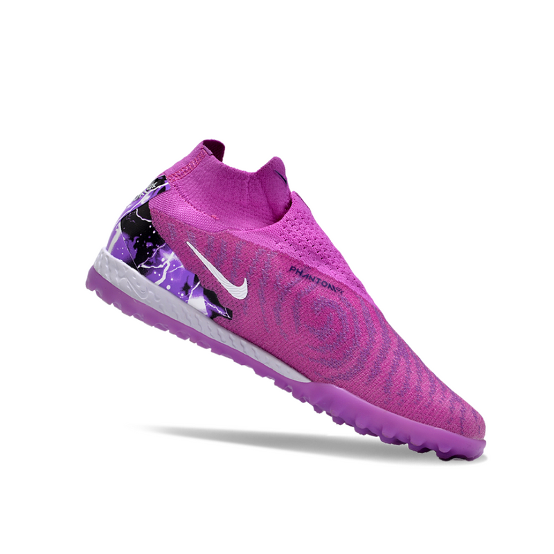 Chuteira Nike Phantom GX Pro Society Roxo cano alto