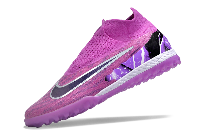 Chuteira Nike Phantom GX Pro Society Roxo cano alto