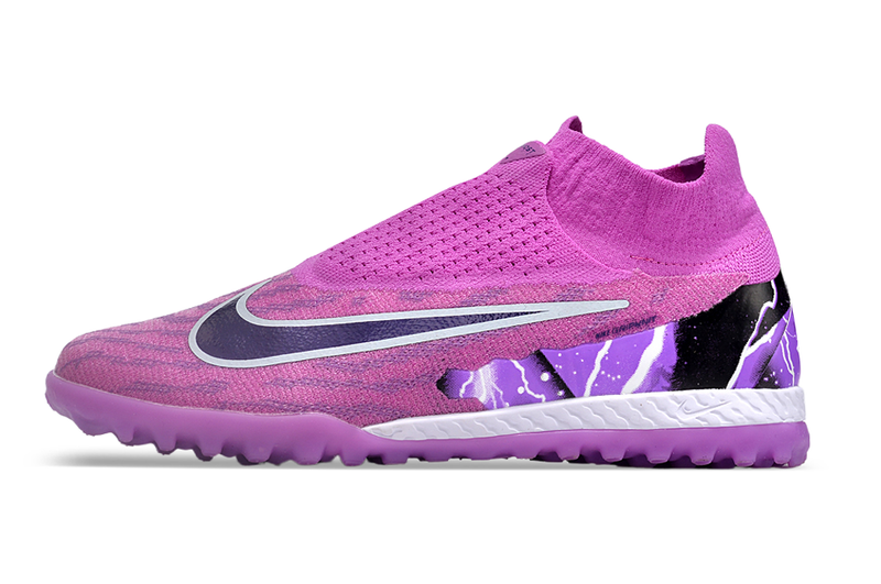 Chuteira Nike Phantom GX Pro Society Roxo cano alto