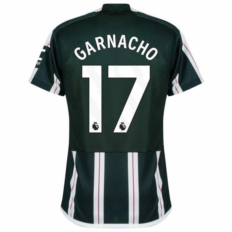 Camisa Manchester United Away Garnacho n° 17 2023-2024 (impressão oficial)
