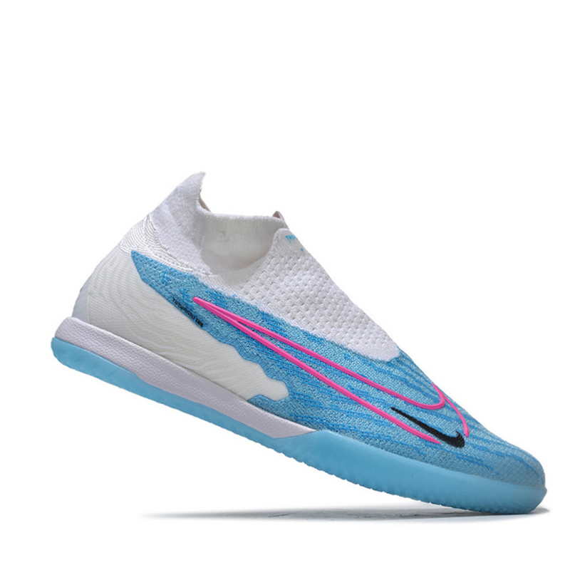 Chuteira Nike Phantom GX DF Elite Blast Pack Futsal - Azul e Branco