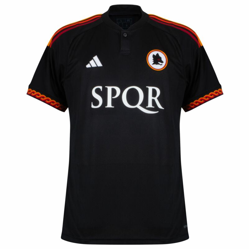 Camisa AS Roma 3rd n° 10 Patrocinador SPQR 2023-2024 (impressão oficial)