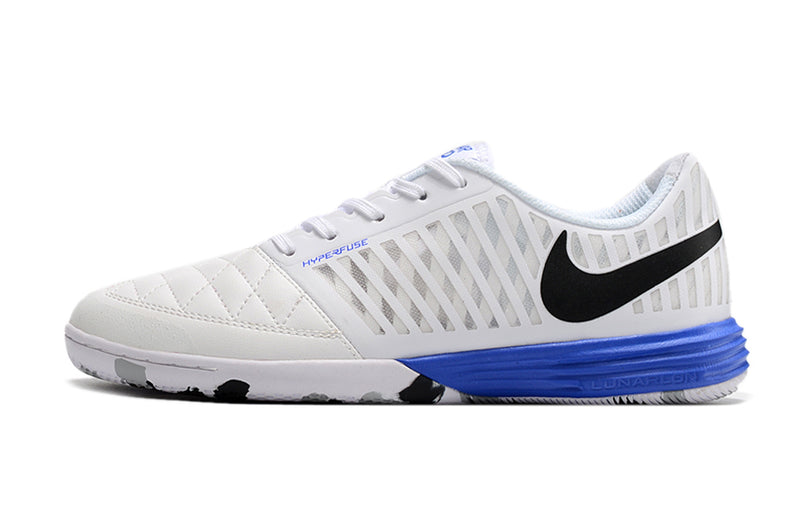 Chuteira Nike Lunar Gato II Futsal Branco/Azul