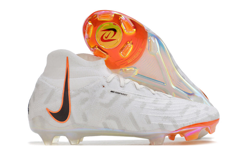 Chuteira de Campo NIKE Phantom Luna Elite FG Branco/Laranja