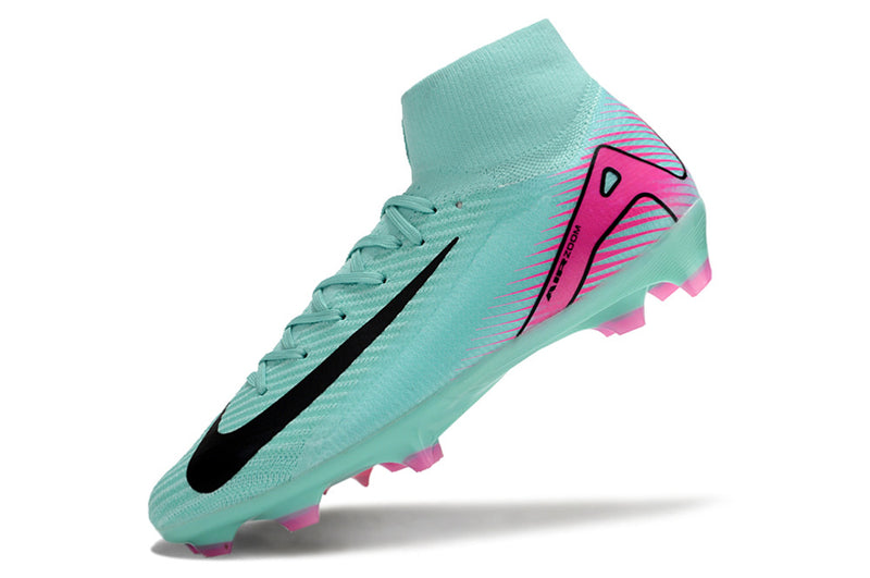 Chuteira Campo Nike Air Zoom Mercurial Superfly 16 Elite Azul/Rosa