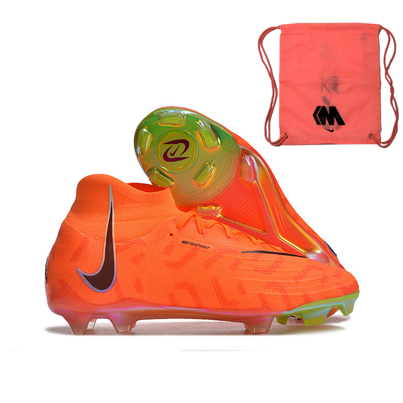 Chuteira de Campo NIKE Phantom Luna elite FG Laranja/Verde