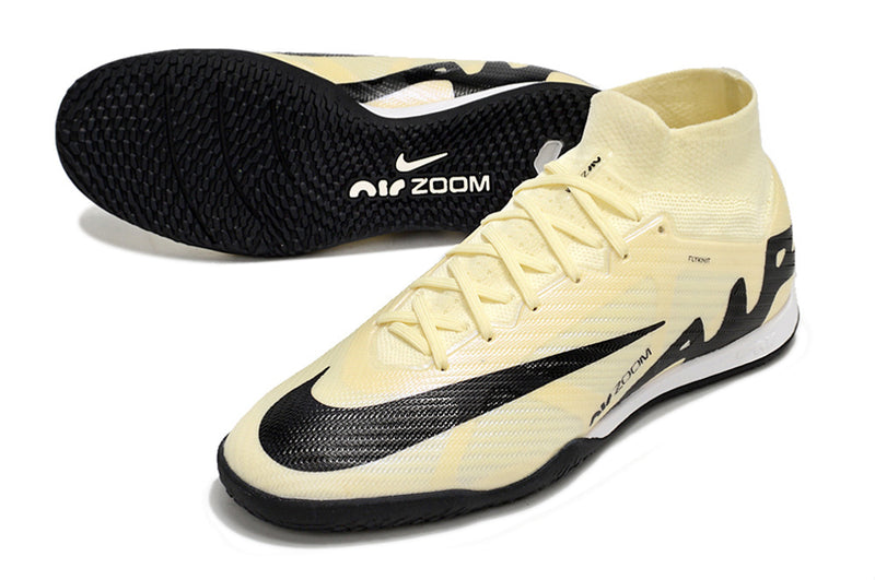 Chuteira Nike Air Zoom Mercurial Superfly 9 Elite Futsal Bege