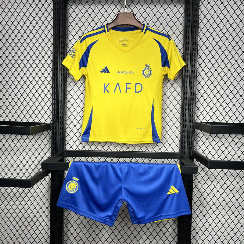 Conjunto Infantil Camisa + Calção do Al Nassr Home 2024/25