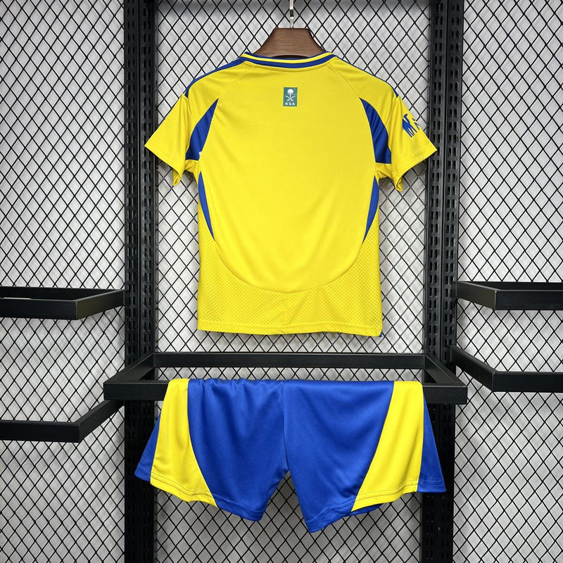 Conjunto Infantil Camisa + Calção do Al Nassr Home 2024/25