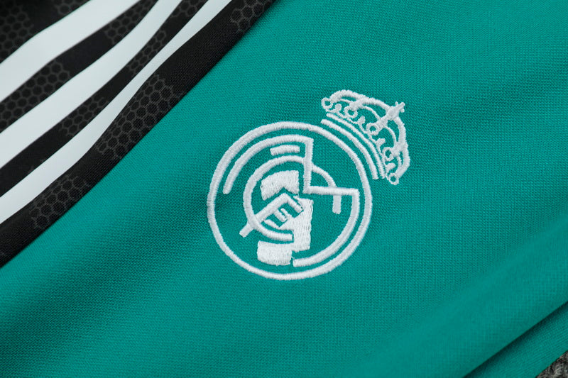 Conjunto de treino Real Madrid 2021 Verde àgua