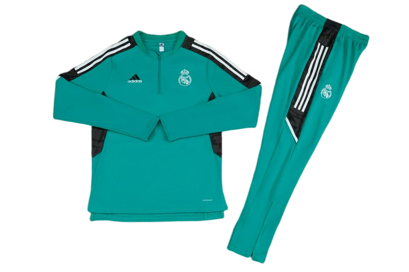 Conjunto de treino Real Madrid 2021 Verde àgua