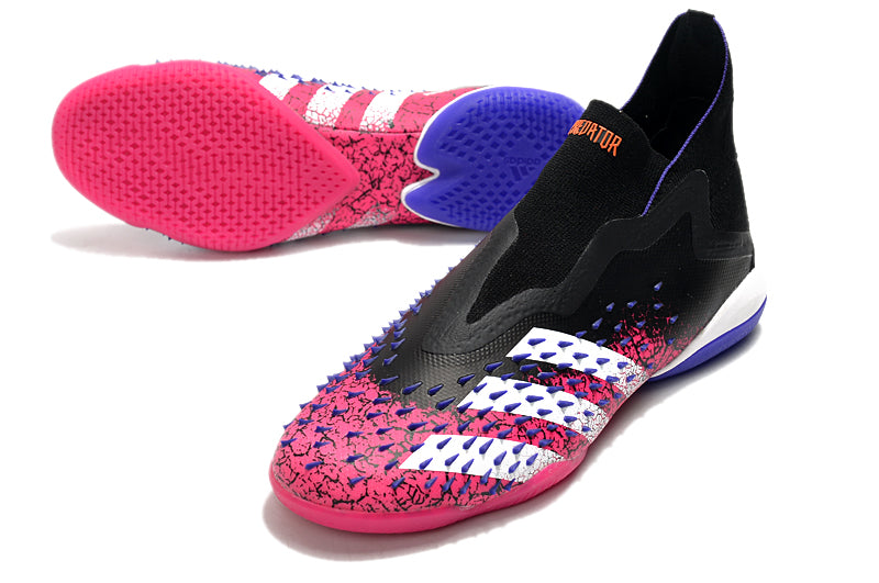 Chuteira Futsal Adidas Predator Freak+ Preto/Rosa