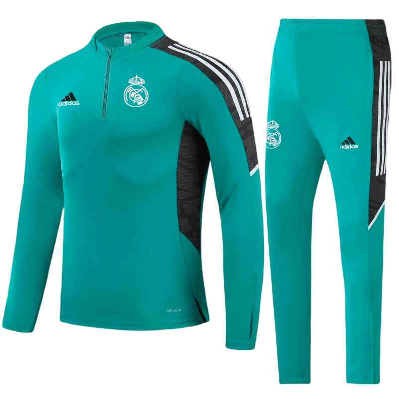 Conjunto de treino Real Madrid 2021 Verde àgua